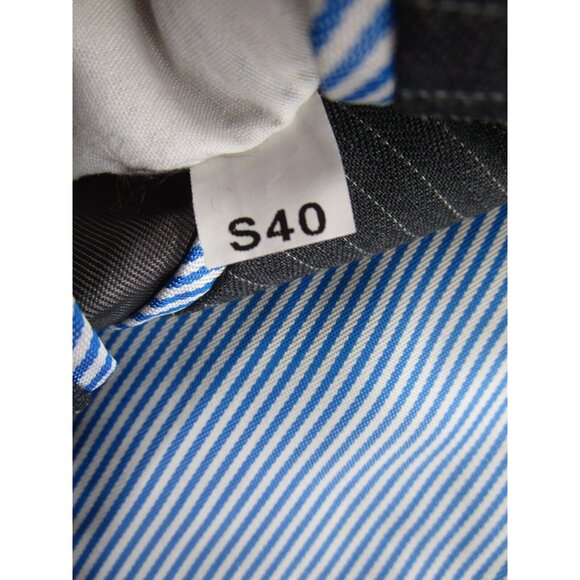 Tommy Hilfiger Jacket 40 Short Blazer Wool Sport Coat Business Striped - Picture 12 of 13